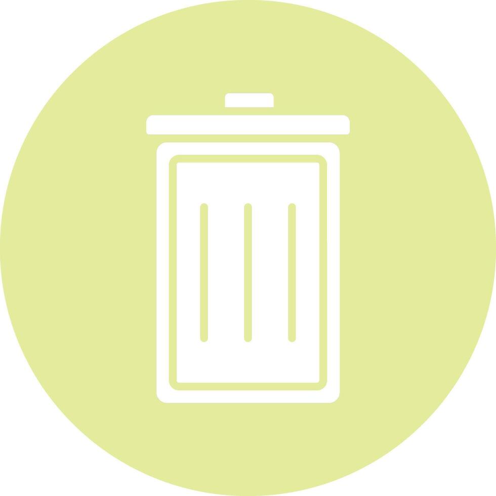 Trash Can Illustration Icon vector
