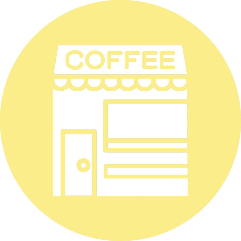 Coffee Shop Illustration Icon vector