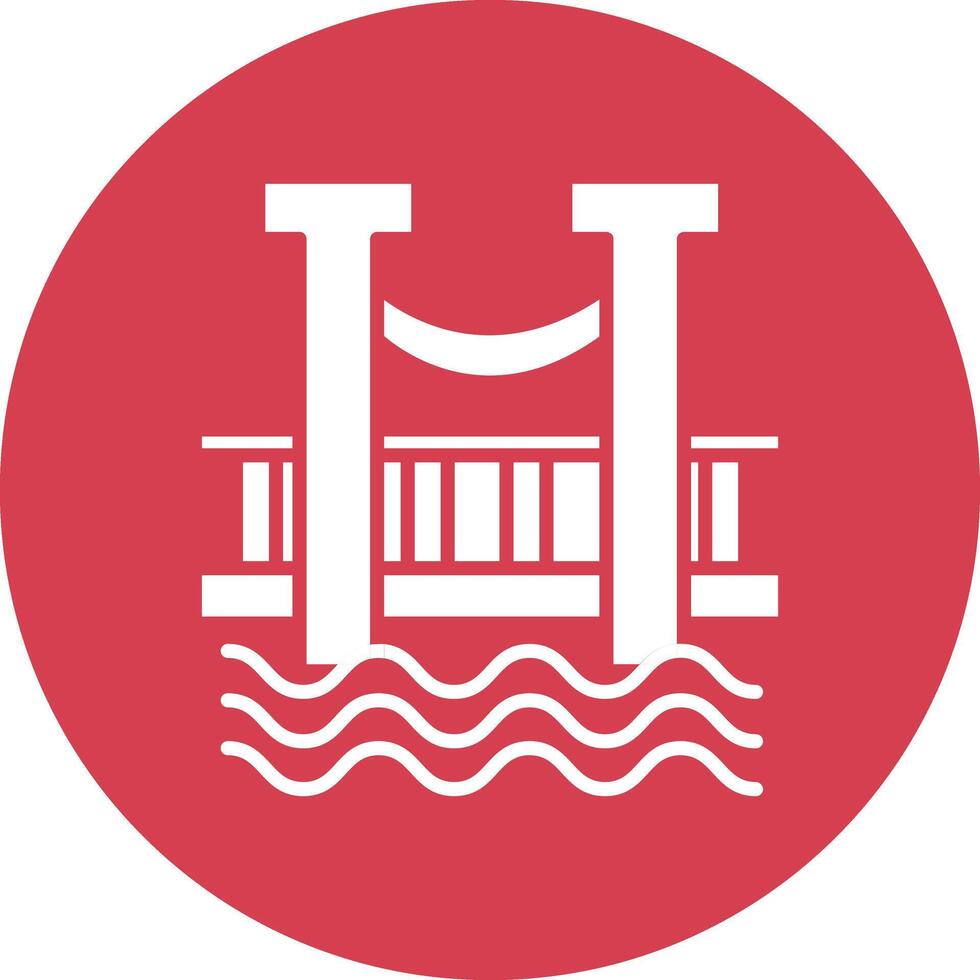Bridge Illustration Icon vector