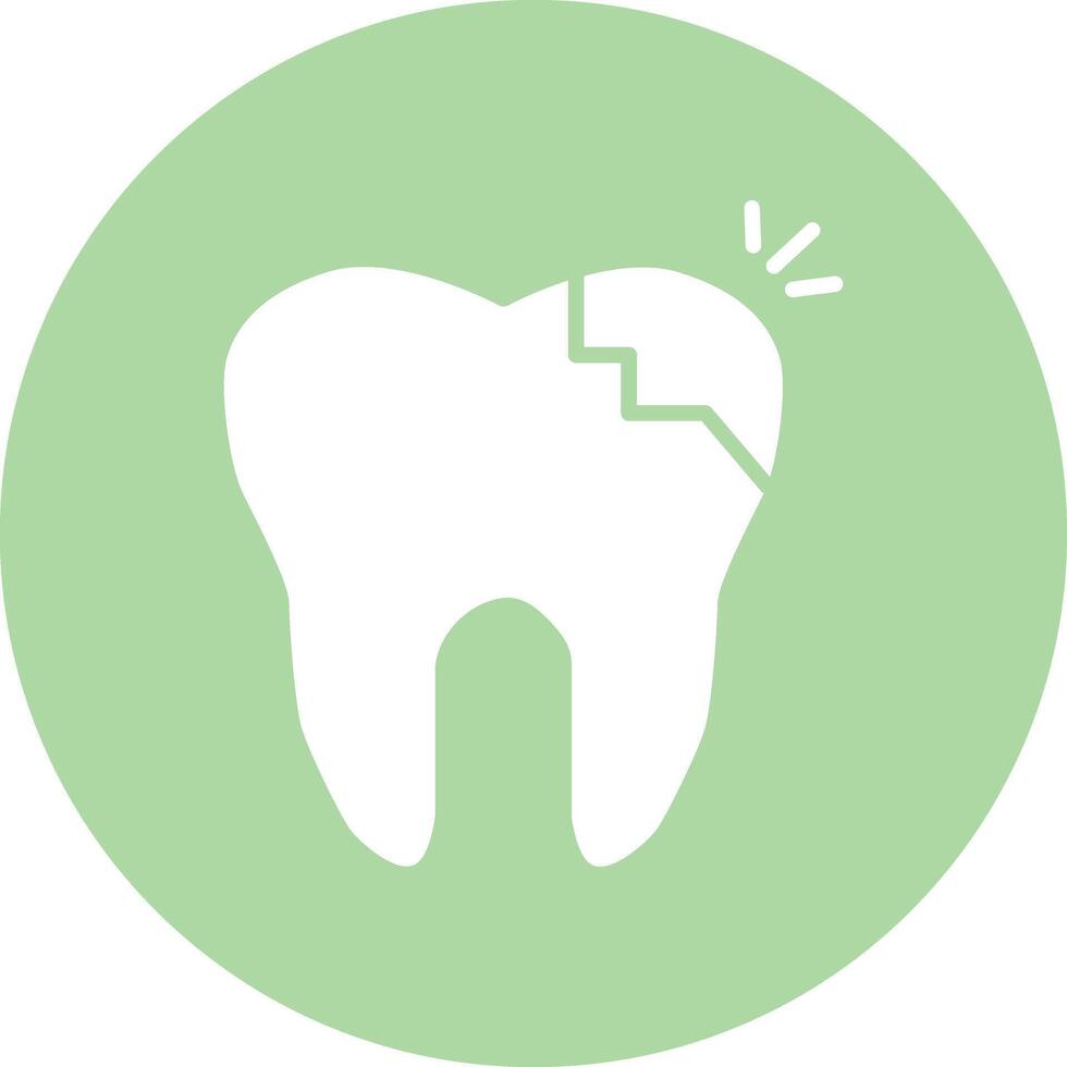 Tooth Decayed Illustration Icon vector