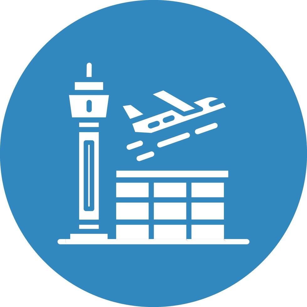 Airport Illustration Icon vector