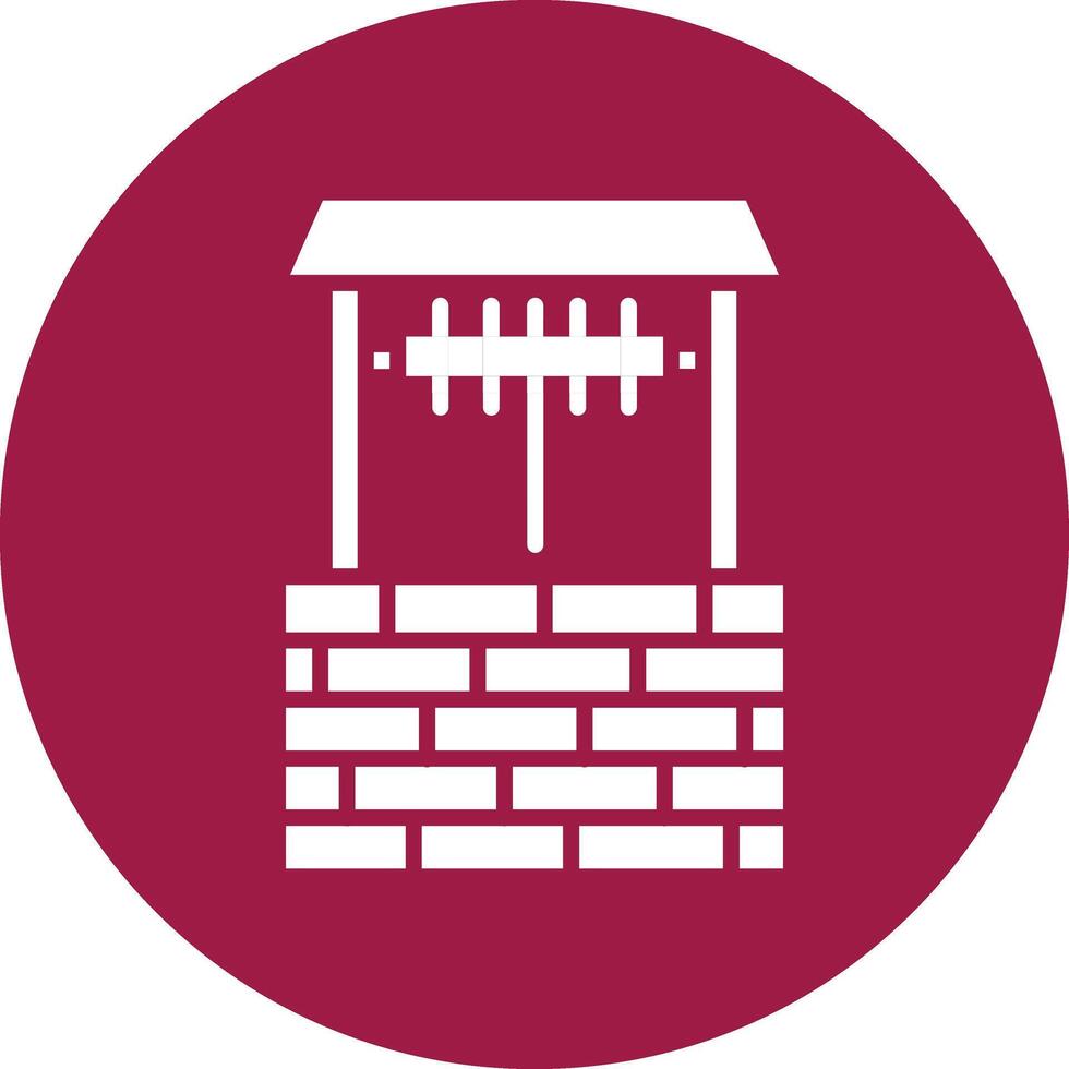 Well Illustration Icon vector