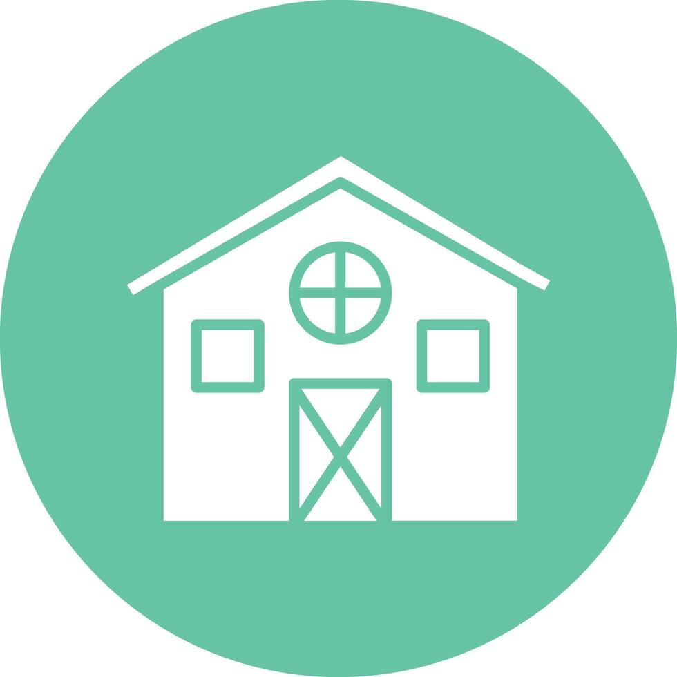 Barn Illustration Icon vector