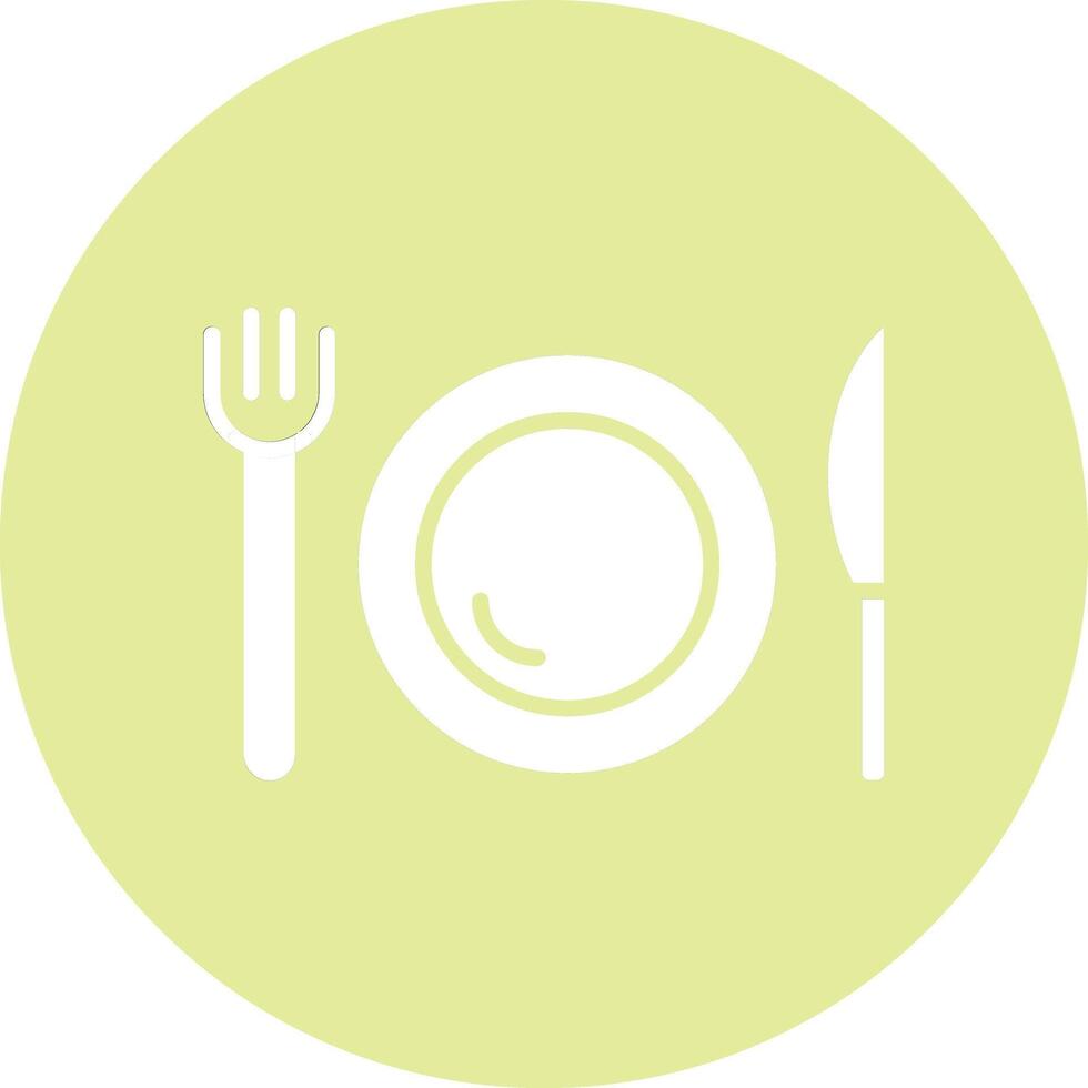 Dinner Illustration Icon vector