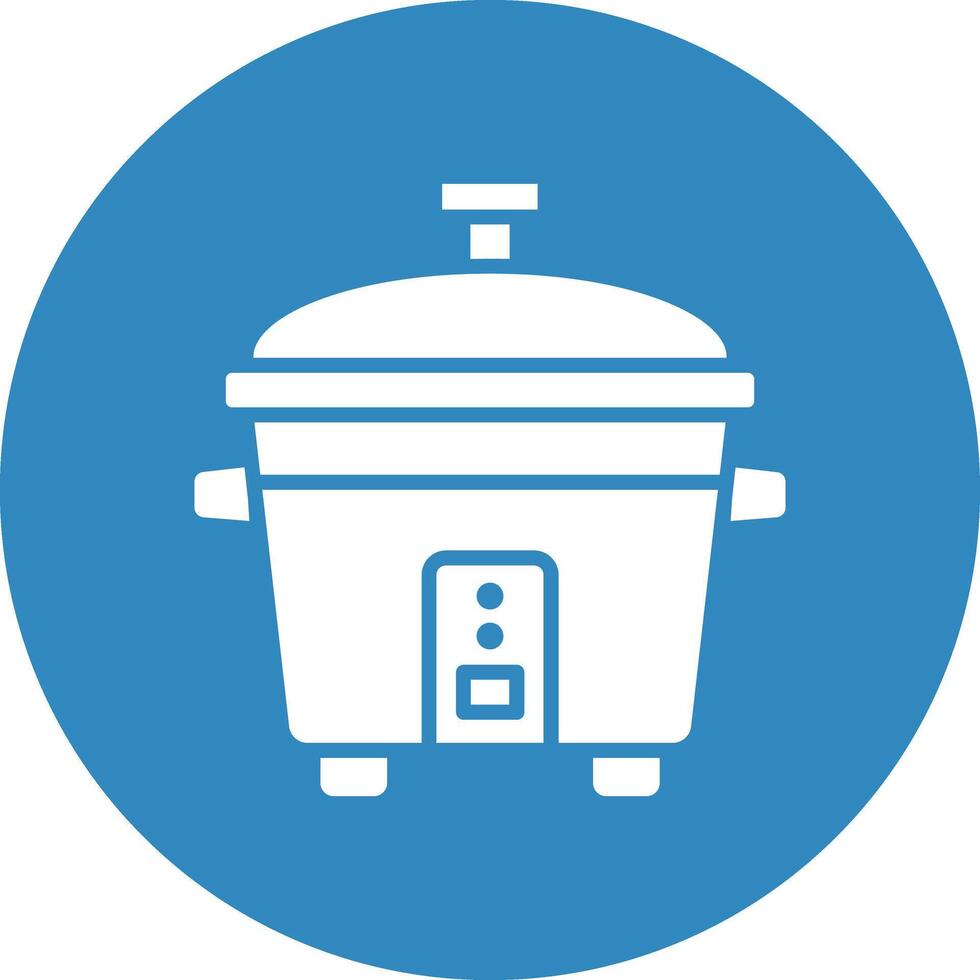 Rice Cooker Illustration Icon vector