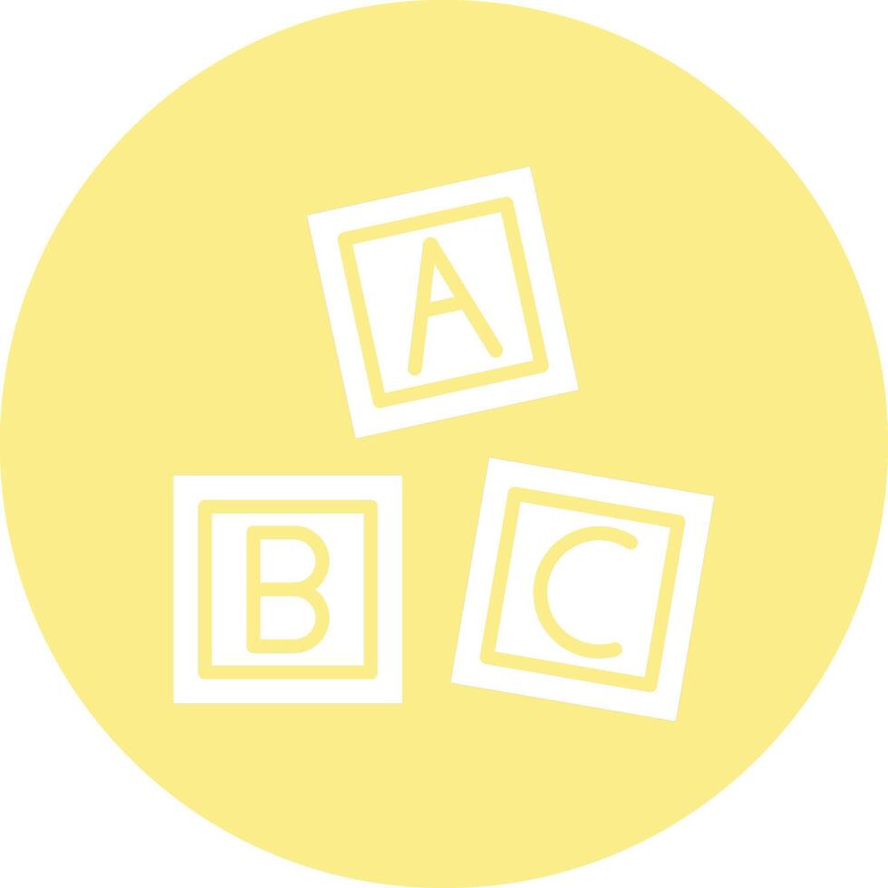ABC Blocks Illustration Icon vector
