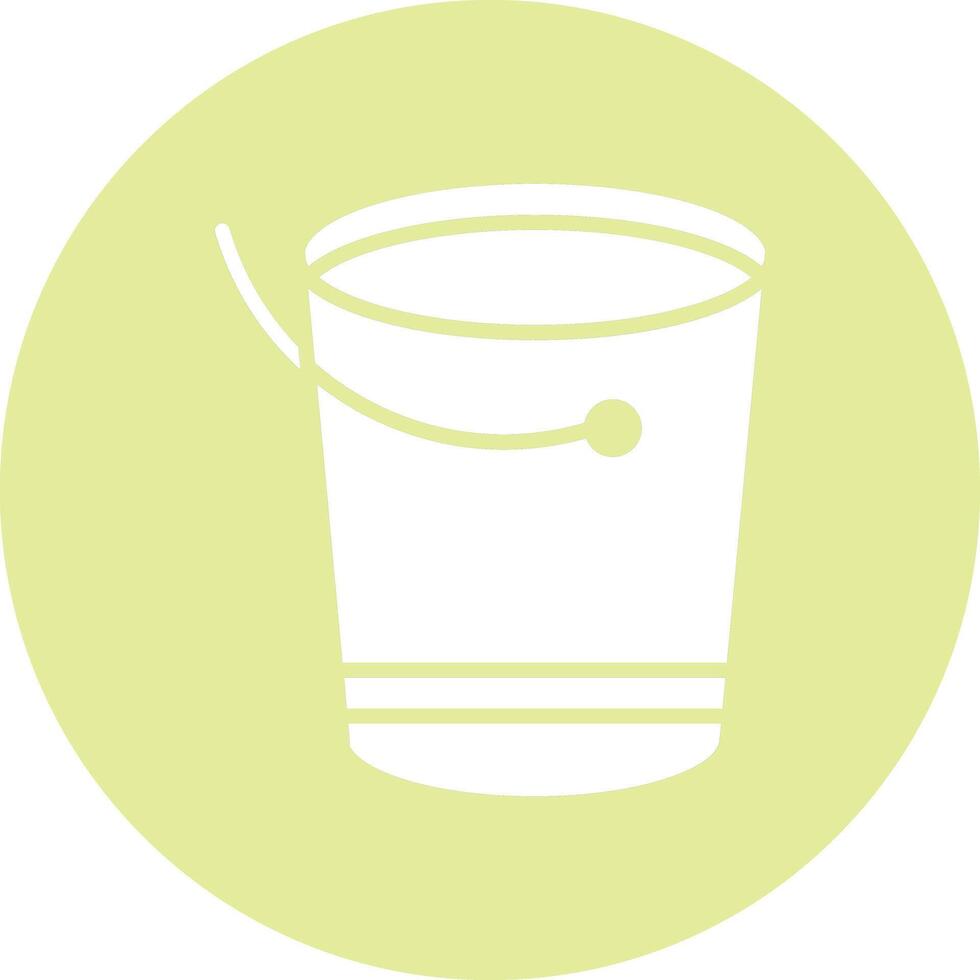 Water Bucket Illustration Icon vector