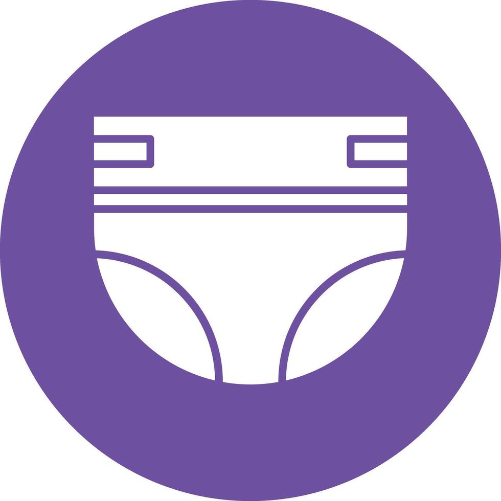 Diaper Illustration Icon vector