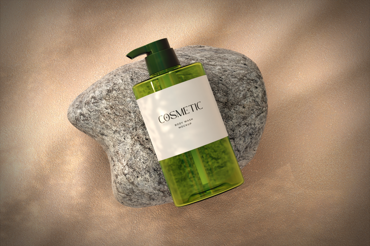 Liquid Soap Bottle Mockup psd