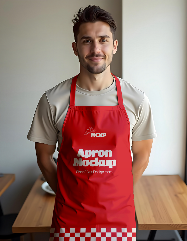Apron Pizza Branding Mockup psd