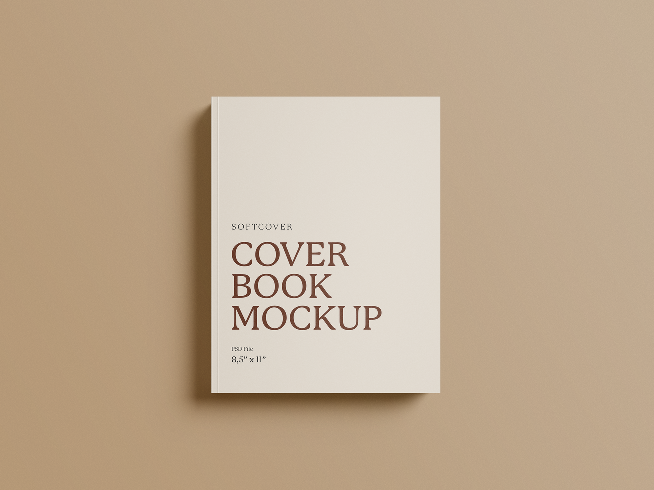 Flatlay Softcover Book Mockup psd