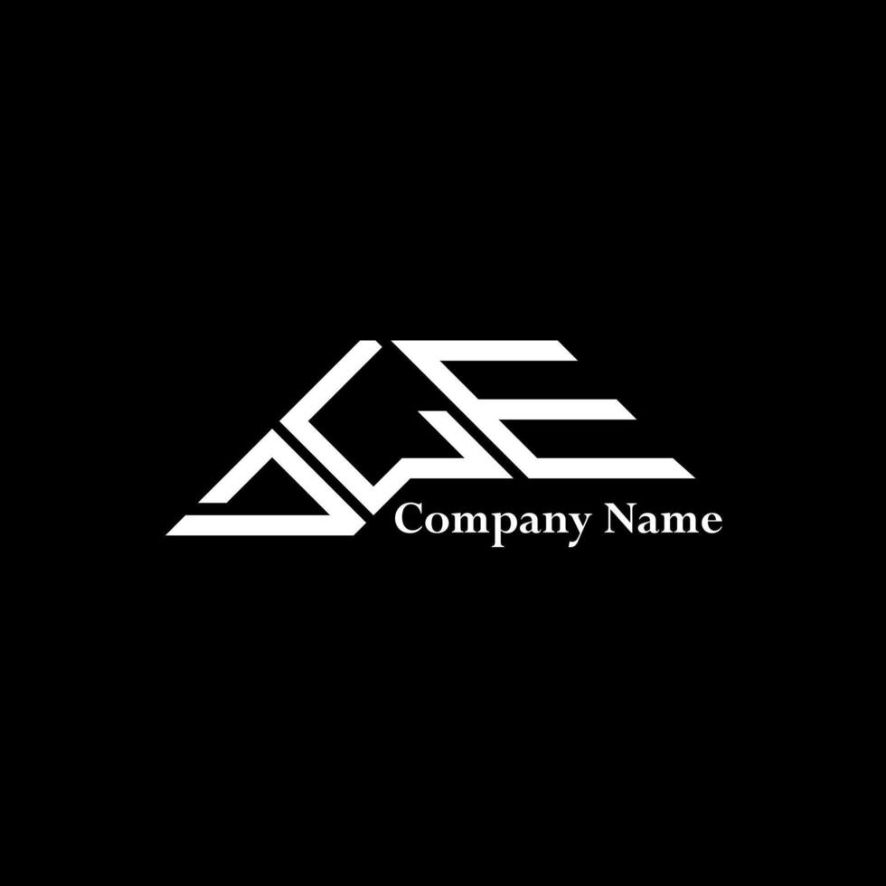 DLE logo design, DLE simple and modern logo. DLE luxurious alphabet design vector