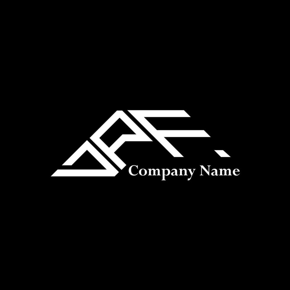 DPF logo design, DPF simple and modern logo. DPF luxurious alphabet design vector