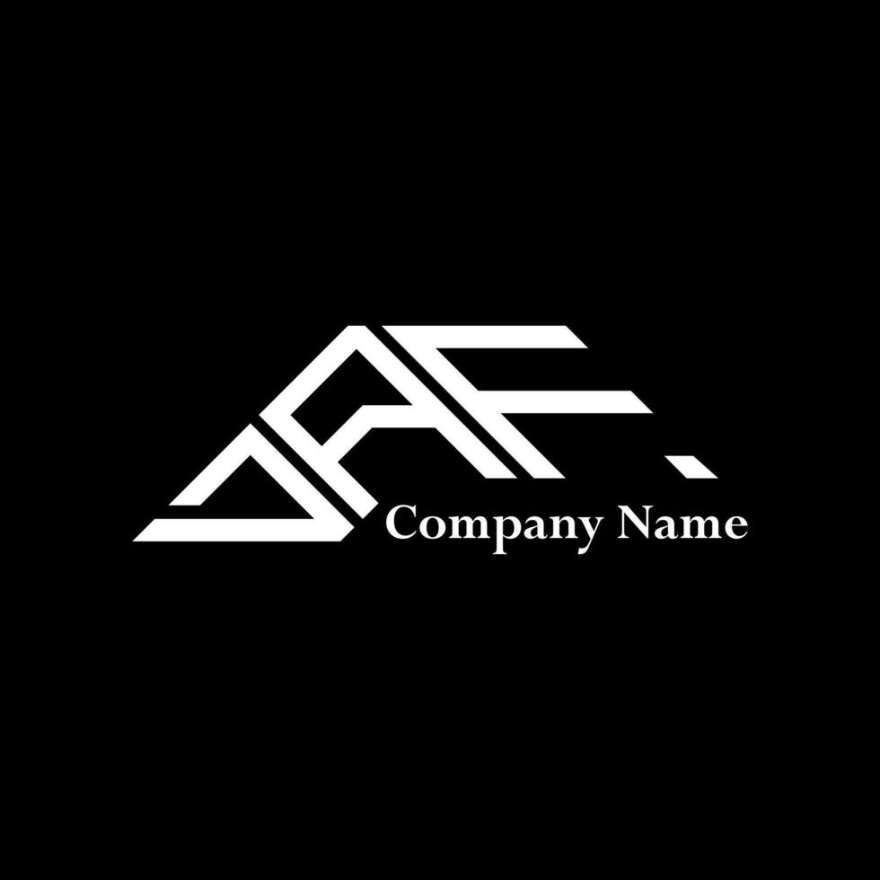 DAF logo design, DAF simple and modern logo. DAF luxurious alphabet design vector
