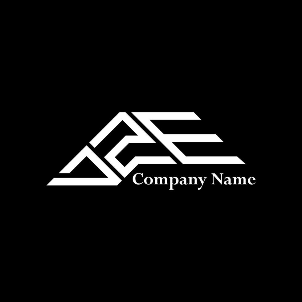 DZE logo design, DZE simple and modern logo. DZE luxurious alphabet design vector