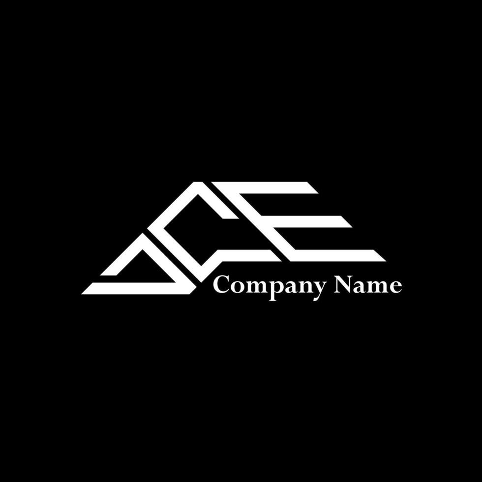 DCE logo design, DCE simple and modern logo. DCE luxurious alphabet design vector