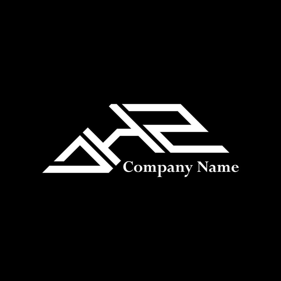 DHZ logo design, DHZ simple and modern logo. DHZ luxurious alphabet design vector