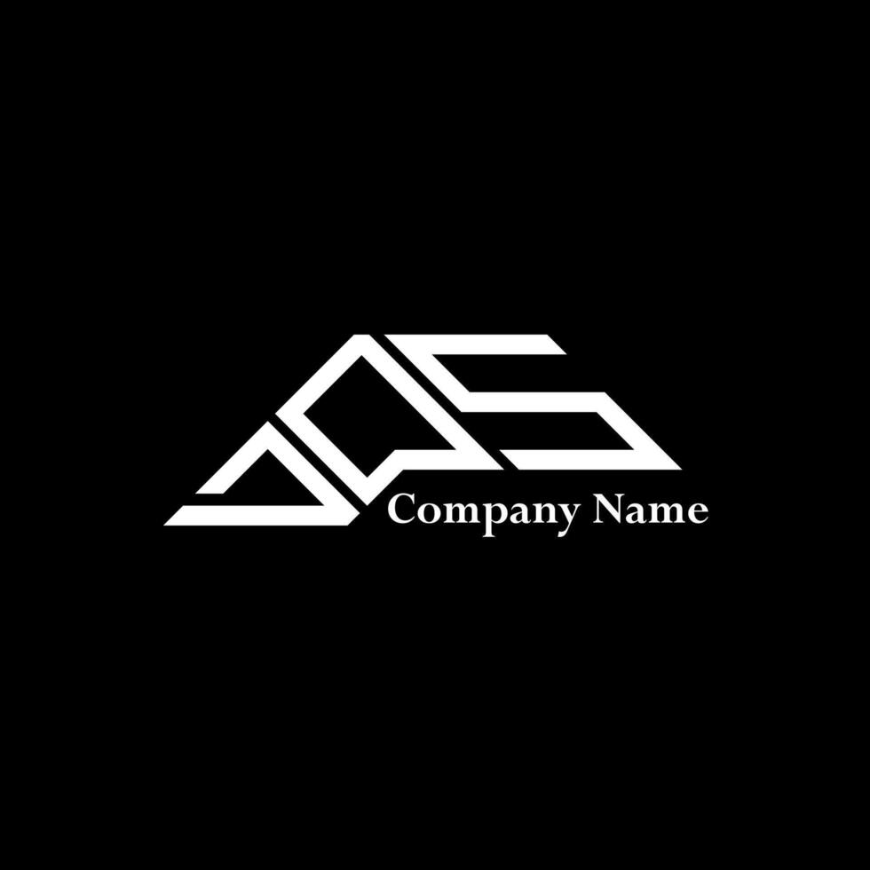 DOS logo design, DOS simple and modern logo. DOS luxurious alphabet design vector