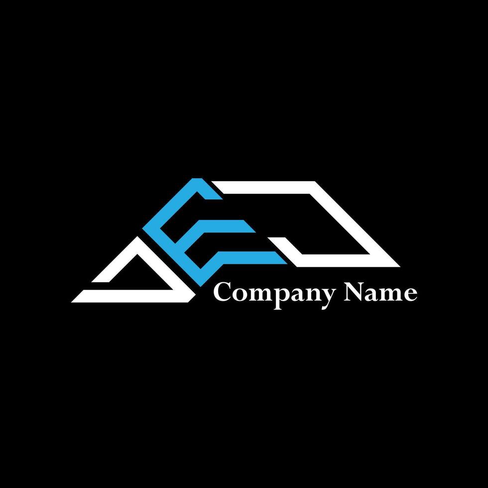 DEJ logo design, DEJ simple and modern logo. DEJ luxurious alphabet design vector