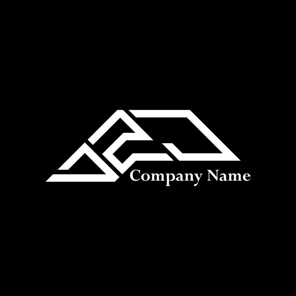 DZJ logo design, DZJ simple and modern logo. DZJ luxurious alphabet design vector
