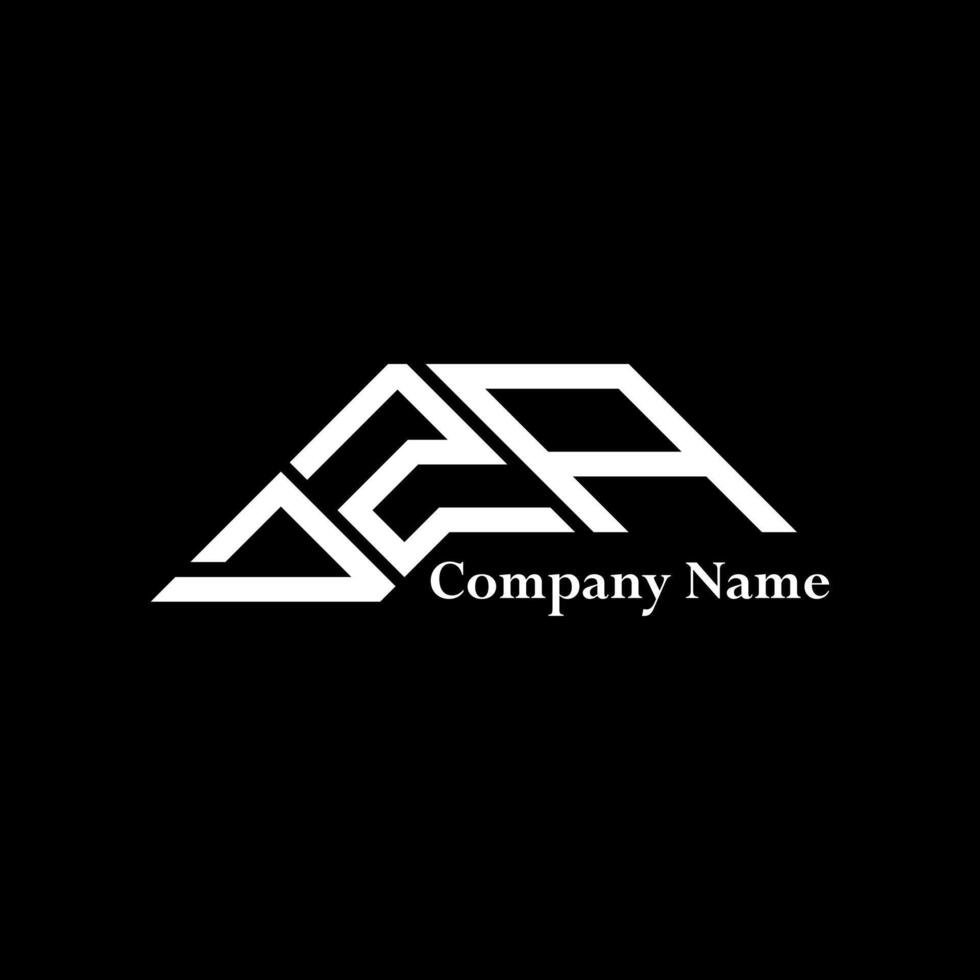 DZA logo design, DZA simple and modern logo. DZA luxurious alphabet design vector