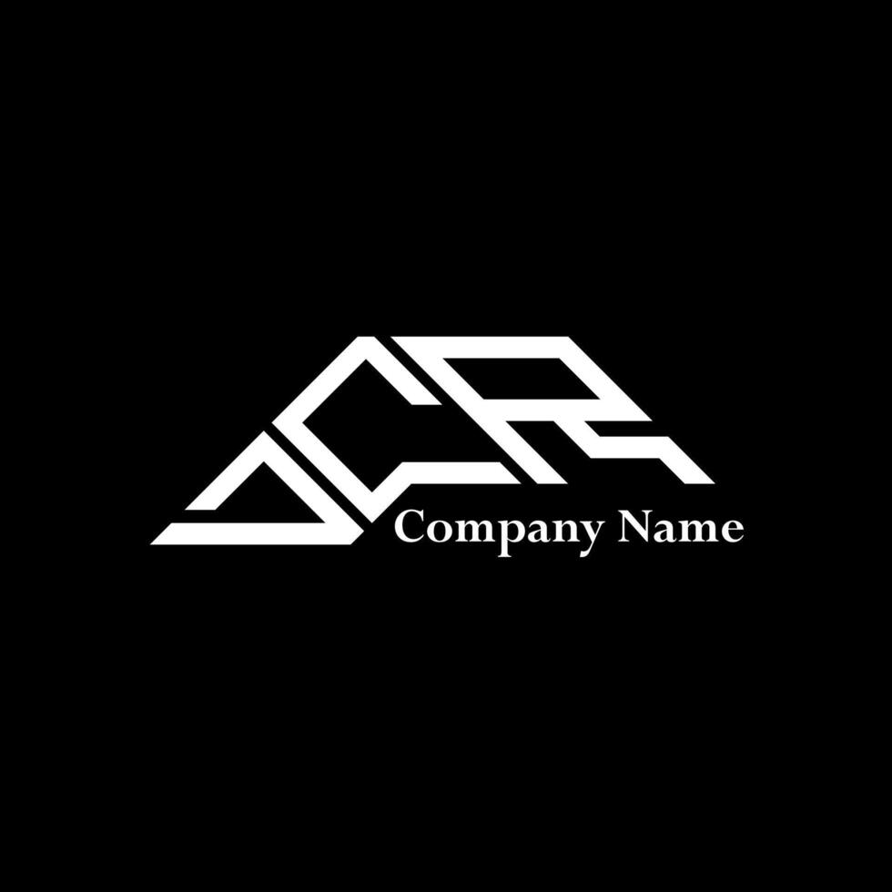 DCR logo design, DCR simple and modern logo. DCR luxurious alphabet design vector