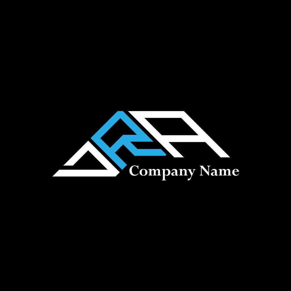 DRA logo design, DRA simple and modern logo. DRA luxurious alphabet design vector
