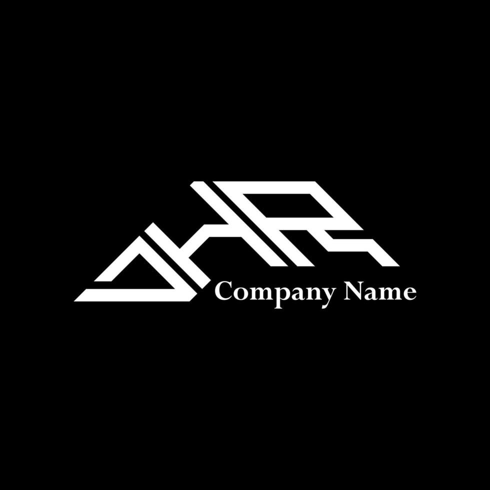 DHR logo design, DHR simple and modern logo. DHR luxurious alphabet design vector