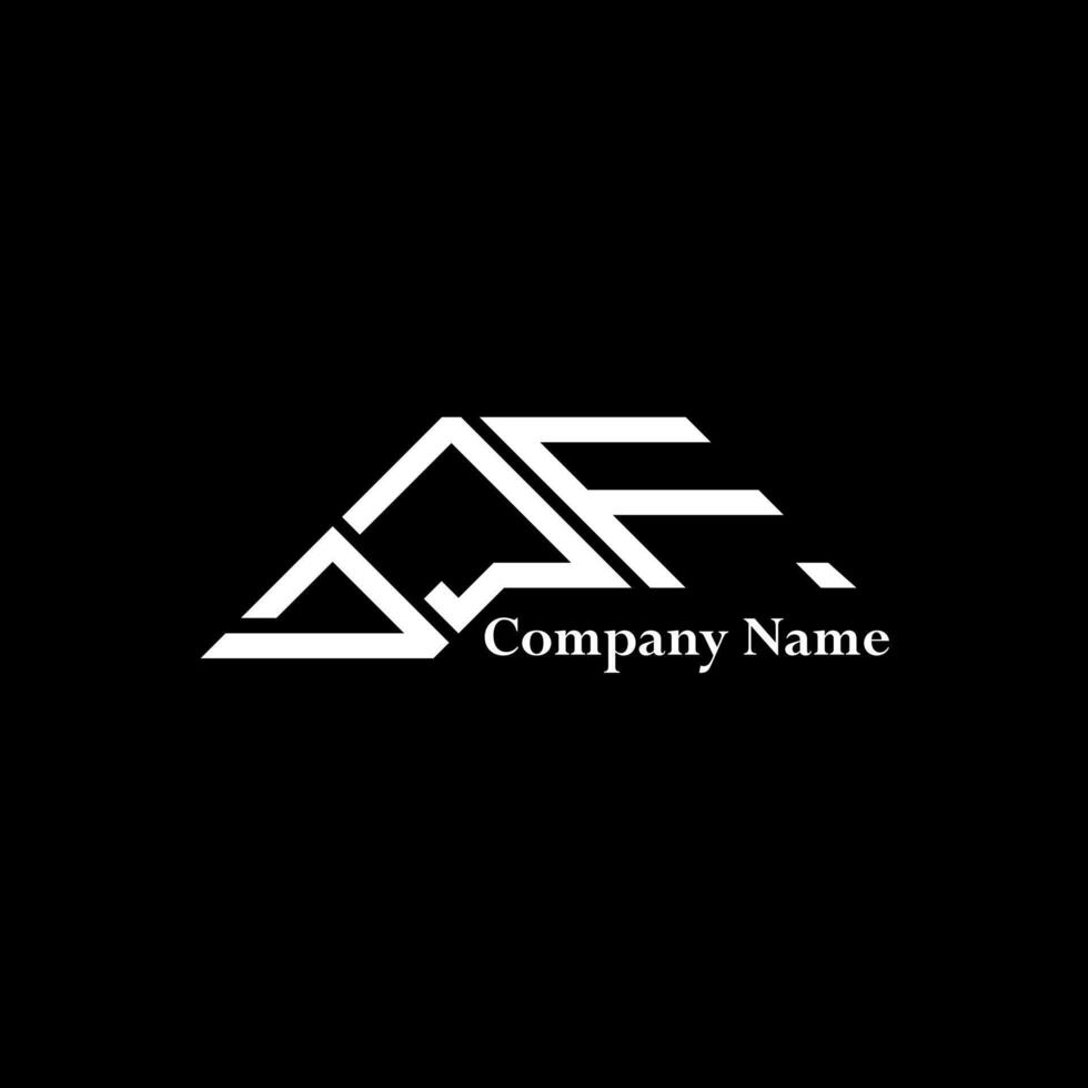 DJF logo design, DJF simple and modern logo. DJF luxurious alphabet design vector