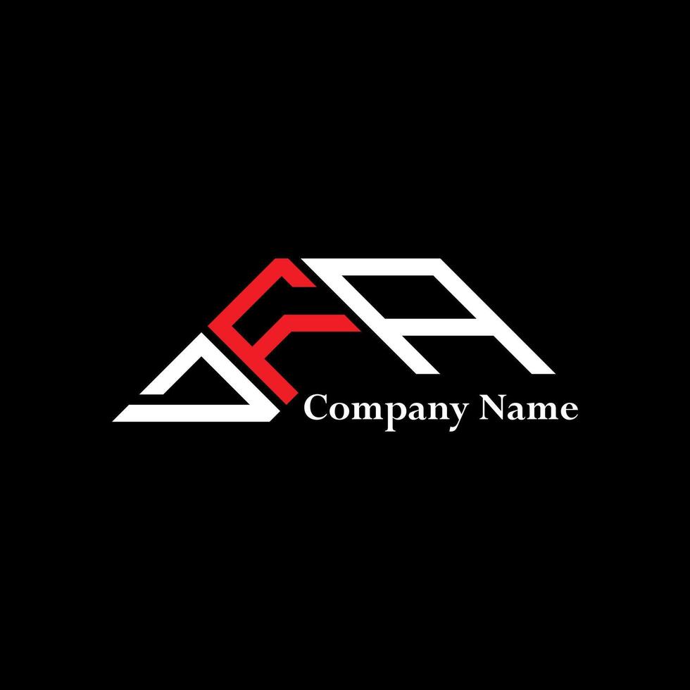 DFA logo design, DFA simple and modern logo. DFA luxurious alphabet design vector
