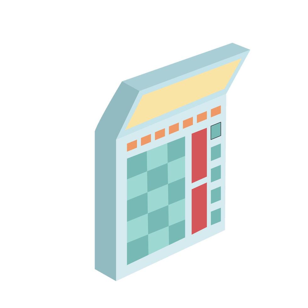 blank calculator Deflation Illustration vector