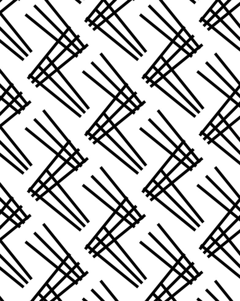 Letter Z line pattern vector