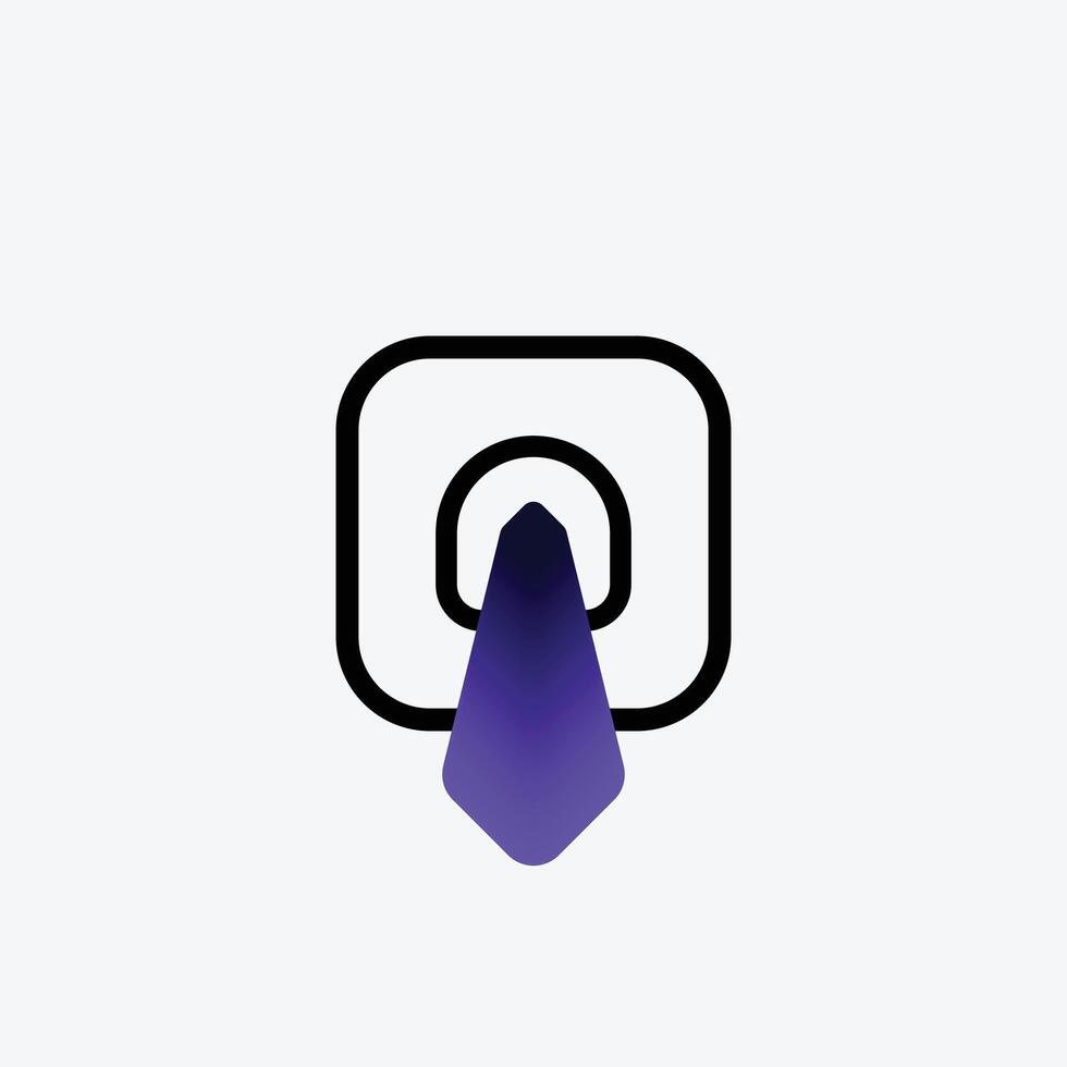 Tie shape icon vector