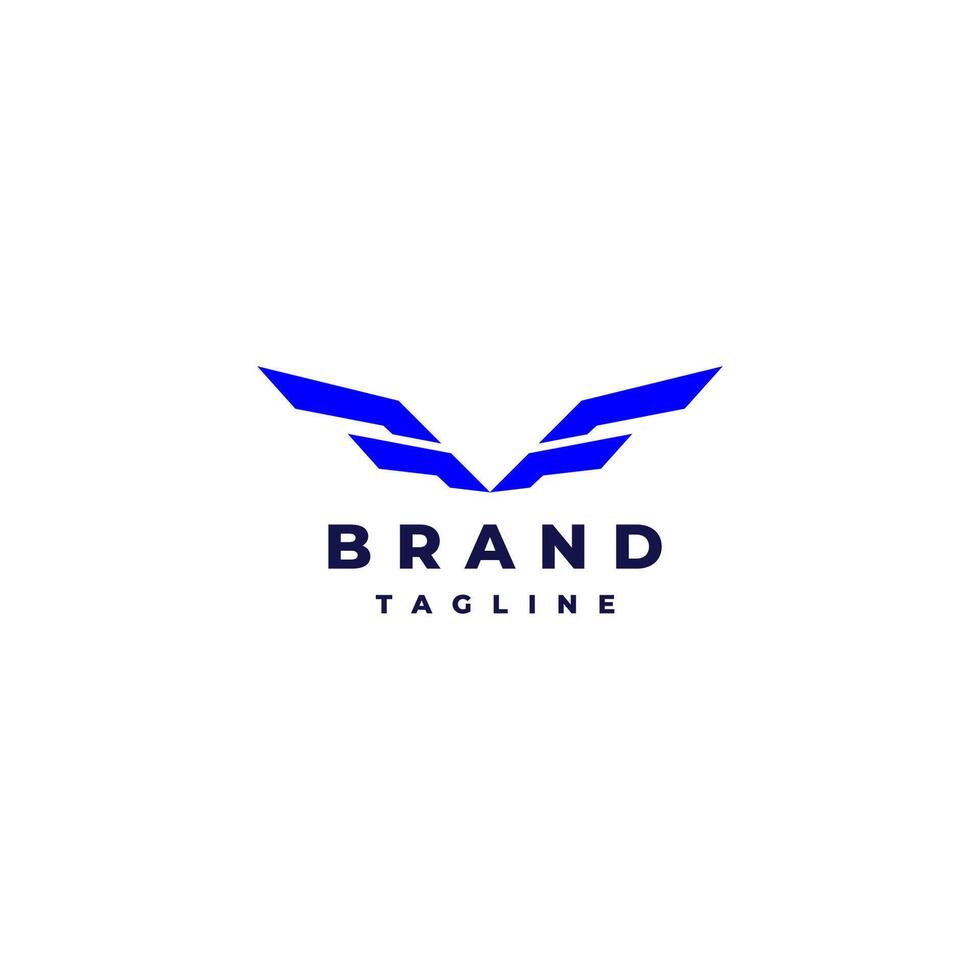 Strong Wings Initial Letters FF Logo Design. Two Letters F Form Strong Wings Logo Design. vector