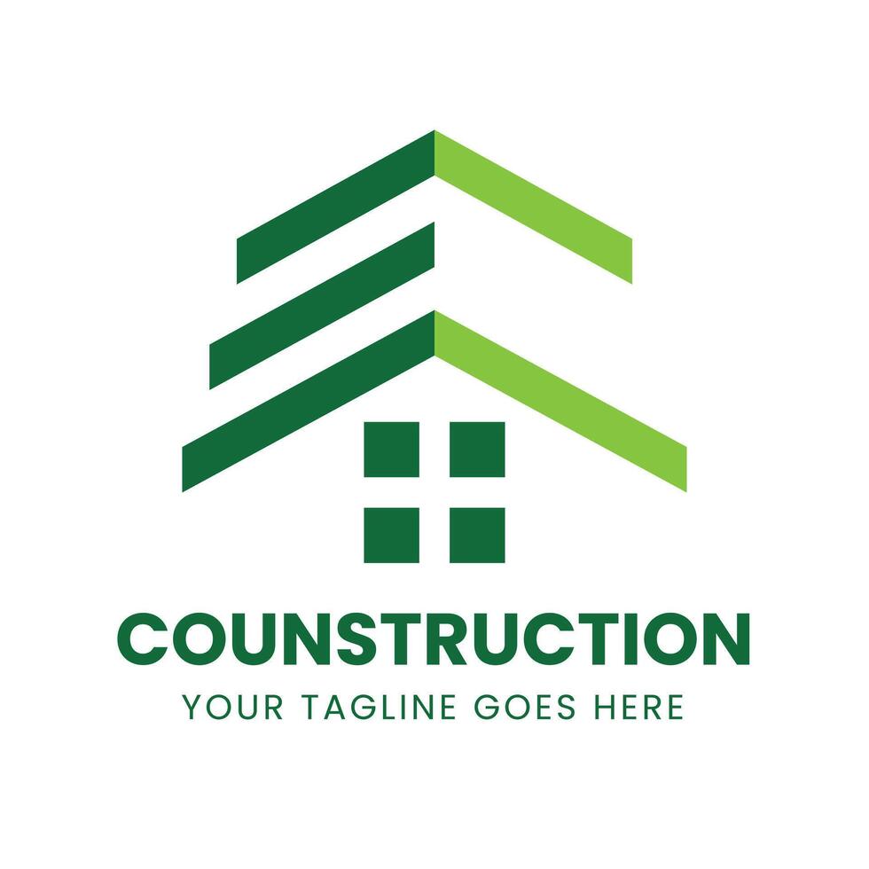 Simple Real Estate Logo Building Architecture Construction. template vector