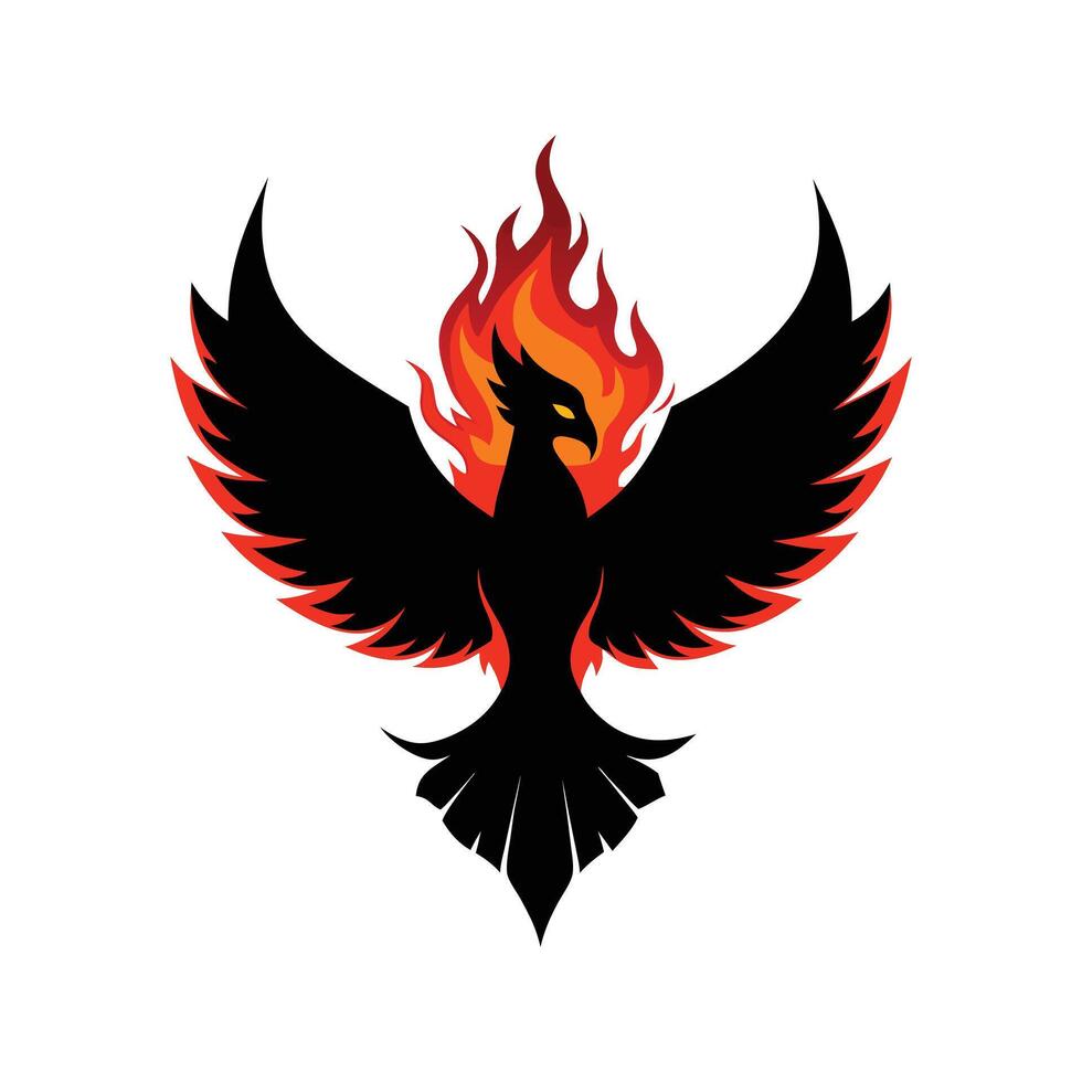 Majestic Phoenix Symbol of Rebirth and Strength vector