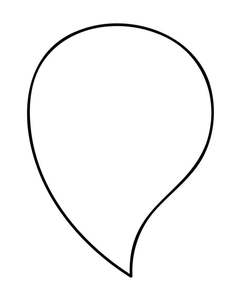 Oval-shaped dialog box. Doodle clip art illustration. vector