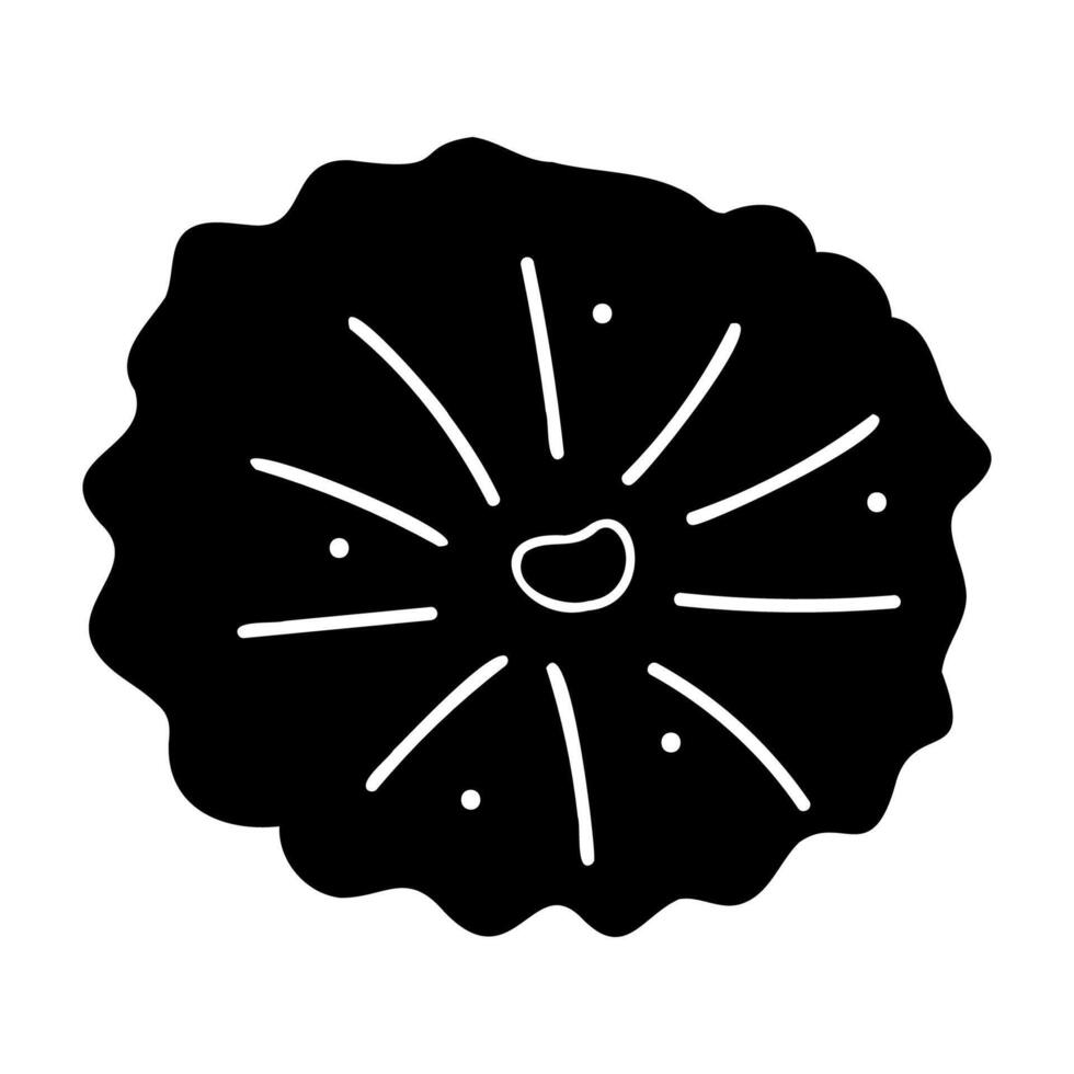 Sea coral in black and white colors. Doodle clip art for your projects. vector