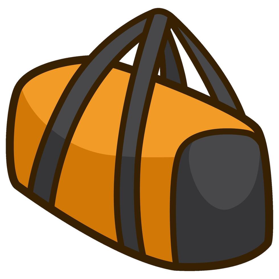 Sport bag on white background vector