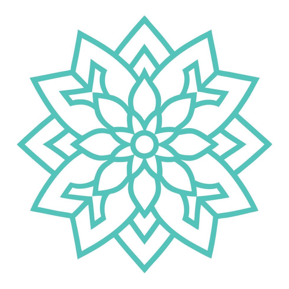 Islamic Mandala Design with Timeless Artistic Motifs vector