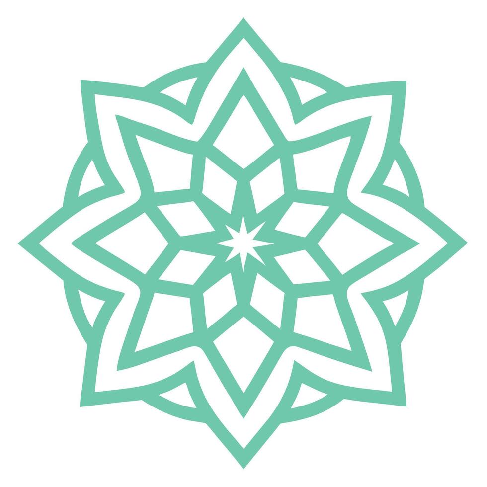 Islamic Mandala Pattern Perfect for Home Decor vector