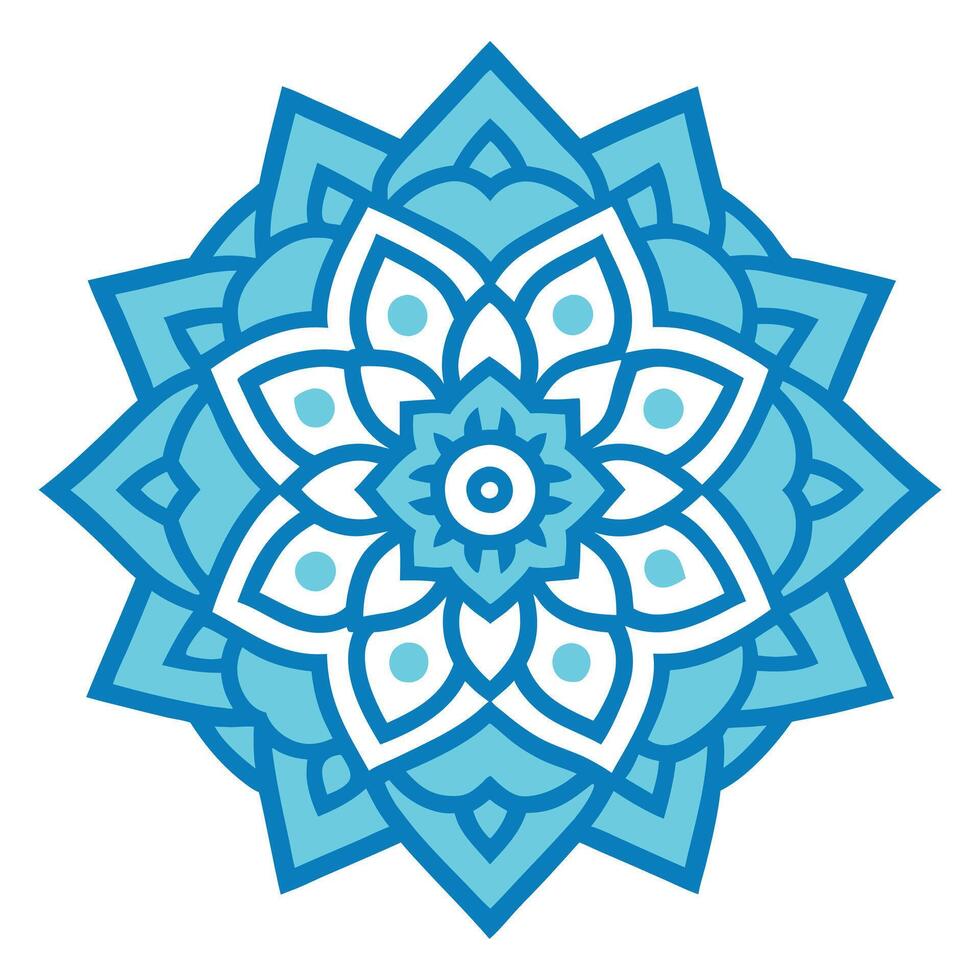 Decorative Islamic Mandala with Traditional Symmetry vector