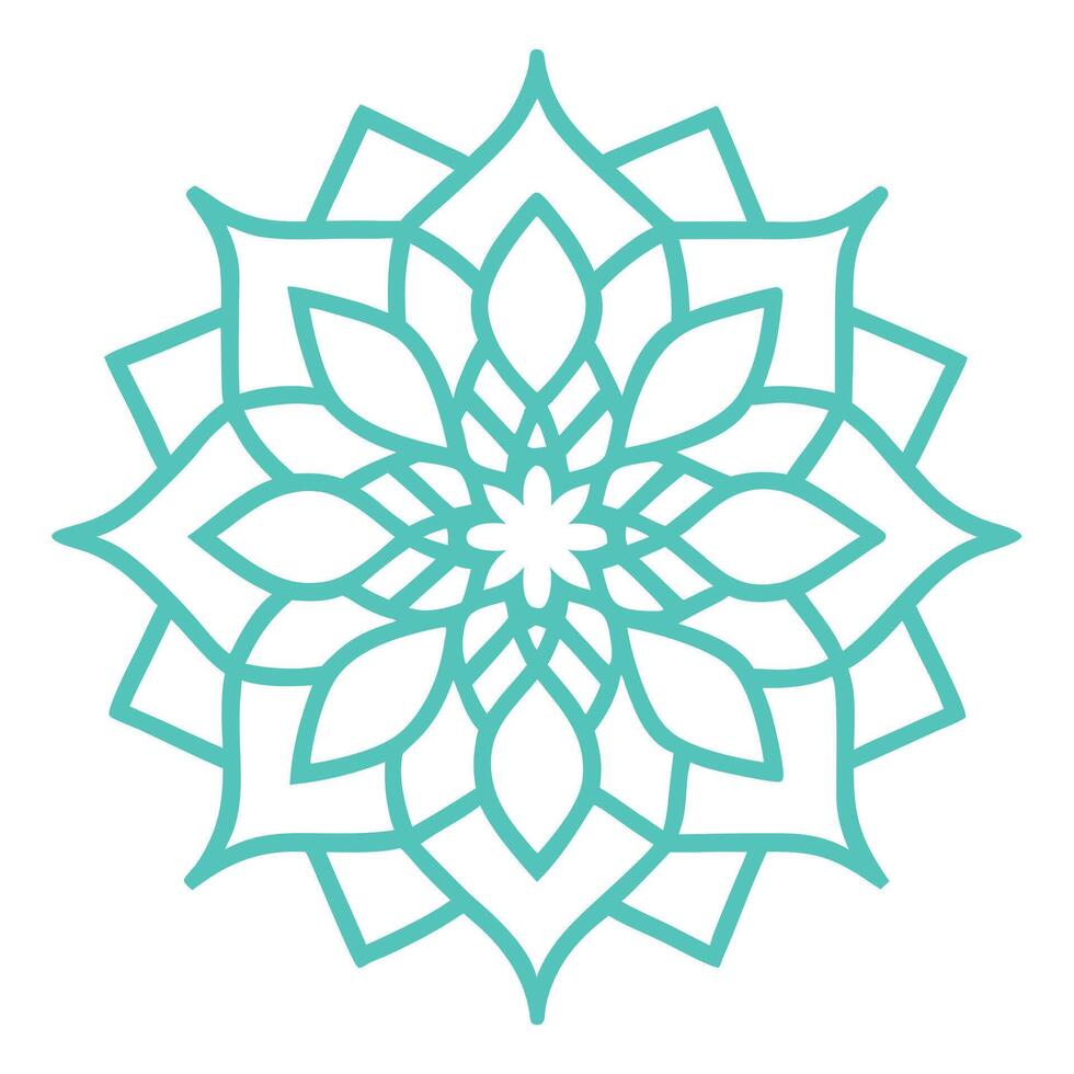 Modern Islamic Mandala with Aesthetic Floral Design vector