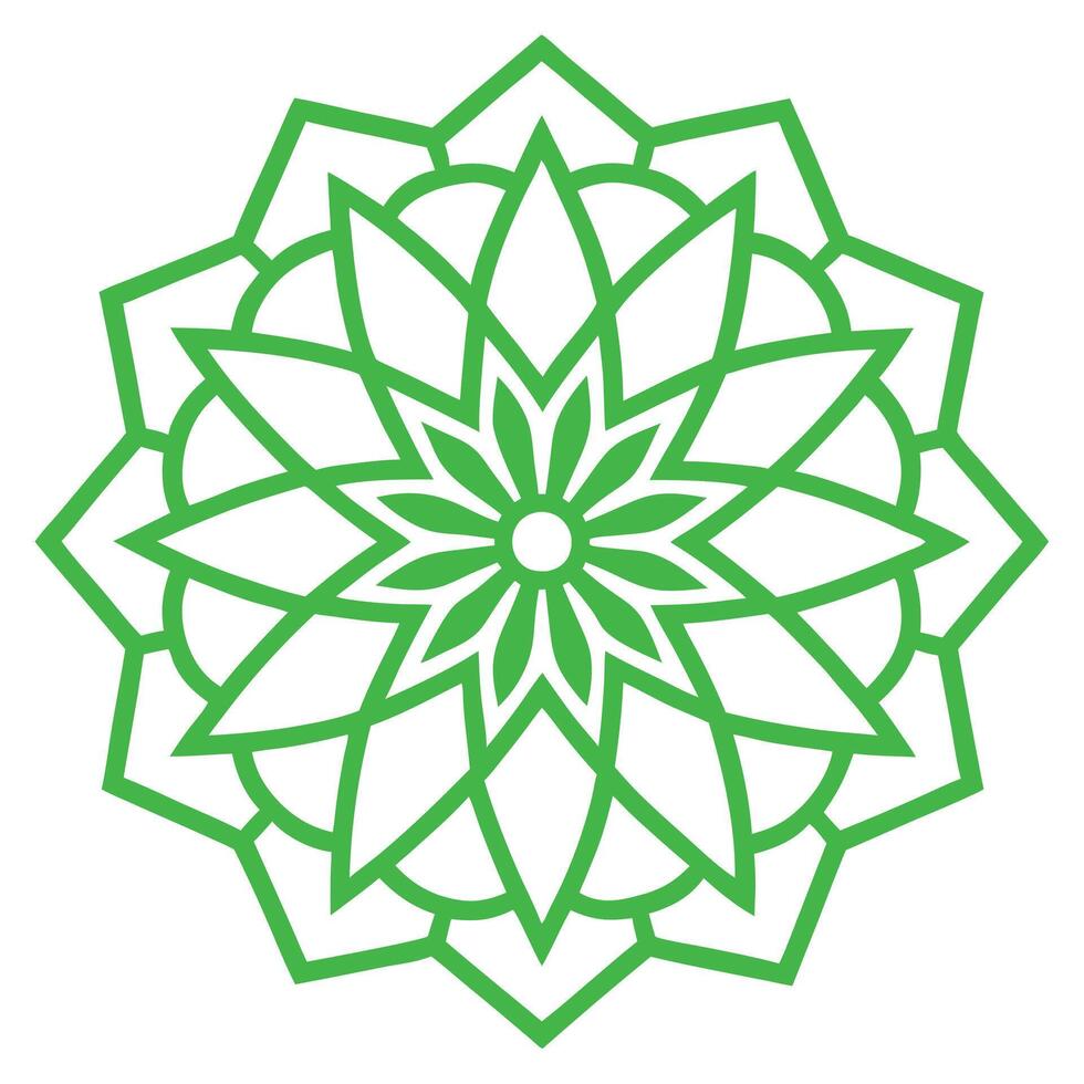 Sacred Islamic Art Featuring Floral Mandala Patterns vector