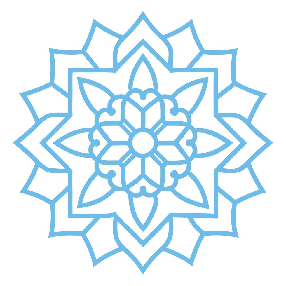 Detailed Islamic Mandala with Decorative Floral Patterns vector