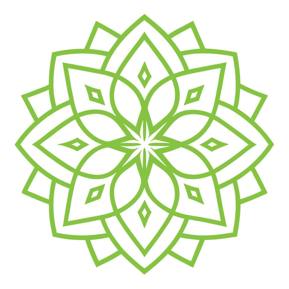 Abstract Islamic Mandala Ornament for Decoration vector