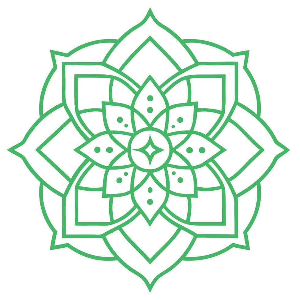 Islamic Art Mandala for Cultural and Creative Projects vector
