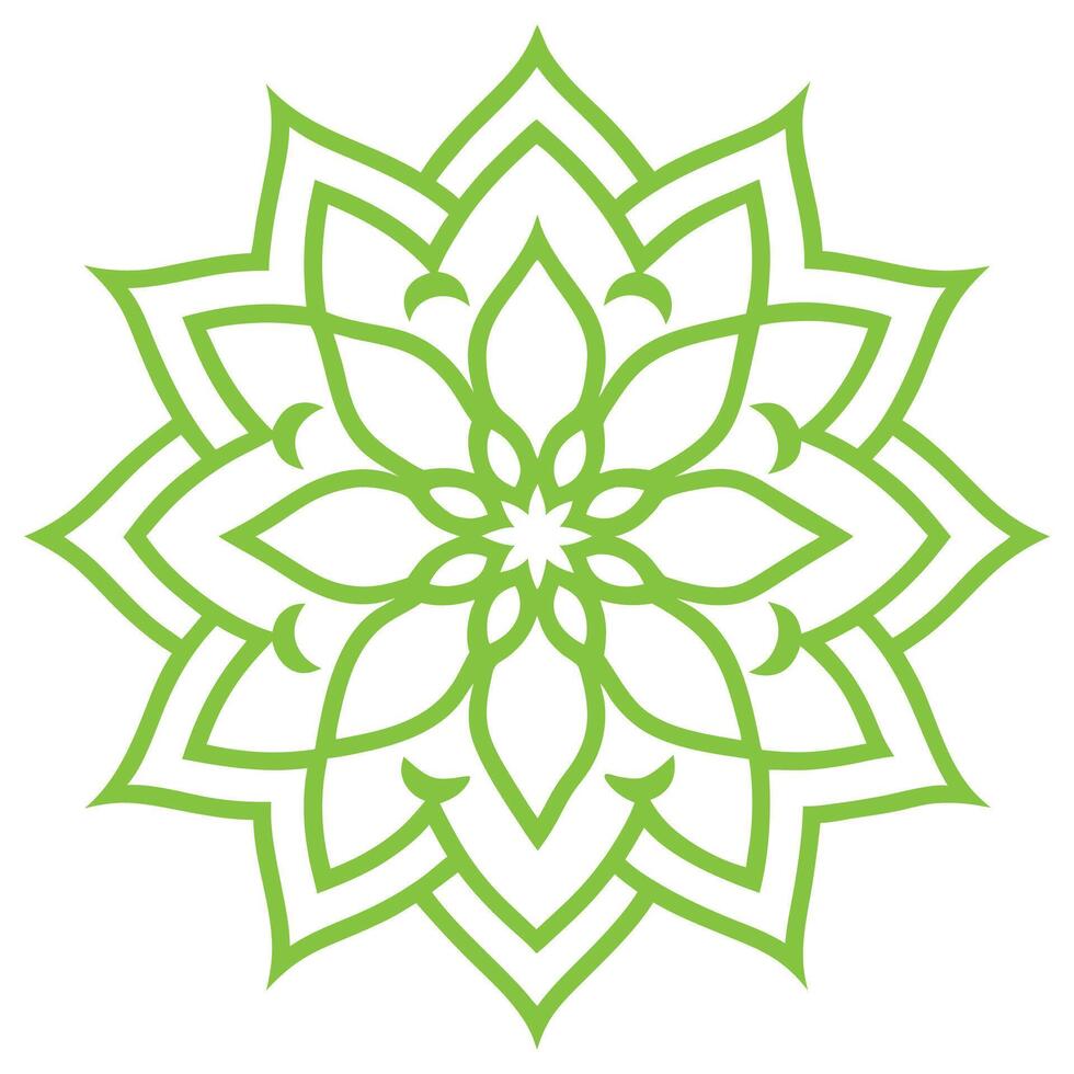 Elegant Islamic Mandala for Home and Spiritual Decor vector
