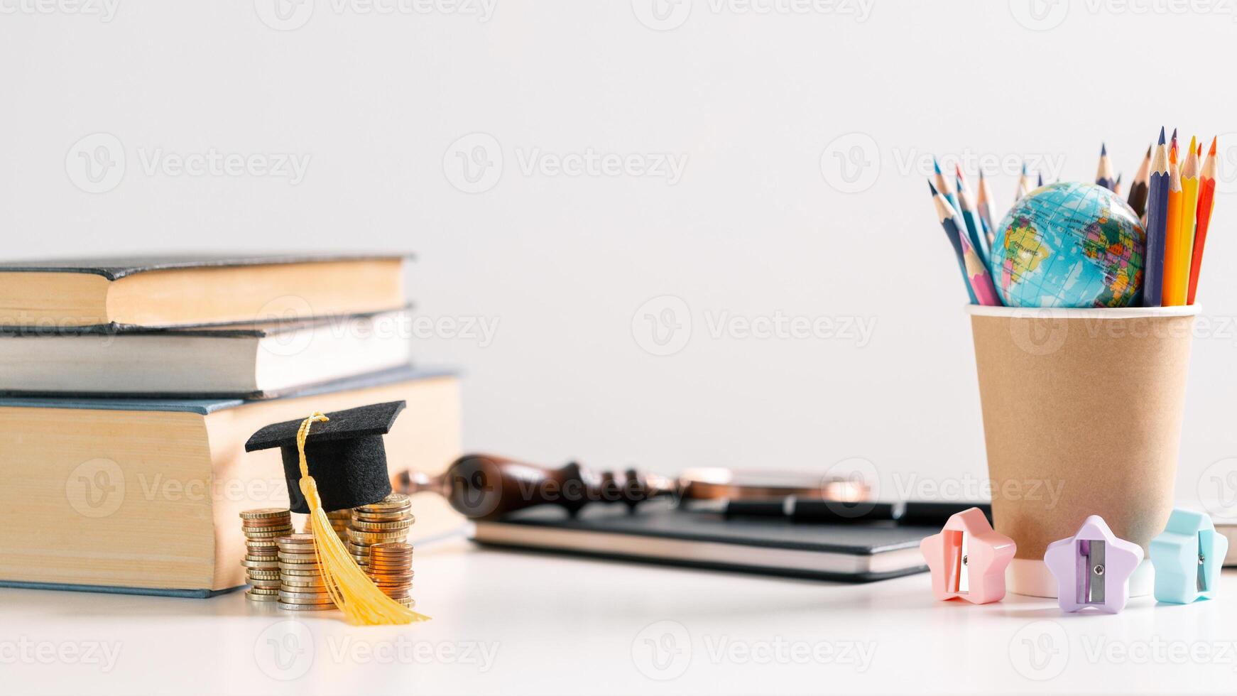 Studying abroad as part of a global education program offers students valuable learning experiences and personal development during their time in college. stock, plan, goal, target, book, degree photo