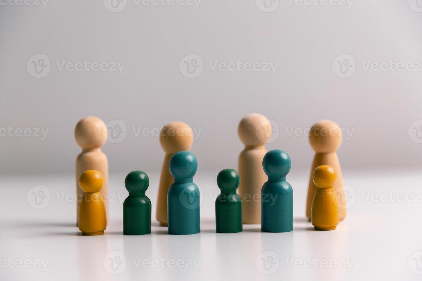 Faces of friends reflect cultural diversity in an abstract form, including ethnic diversity, acceptance, and individuality, promoting cooperation and employment opportunities among ethnic groups. photo